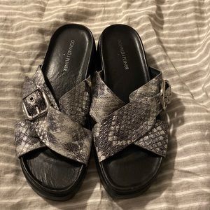 Donald J Pliner Farro Silver Sandal 7.5 ❤️❤️❤️
